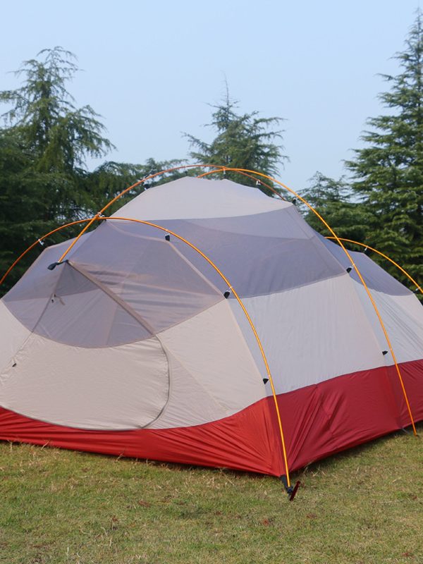 Outdoor multi-person aluminum pole tent
