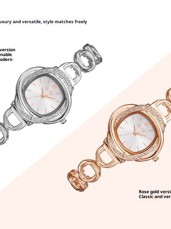 ساعة نسائية خفيفة الوزن فاخرة متعددة الاستخدامات مقاومة للماء