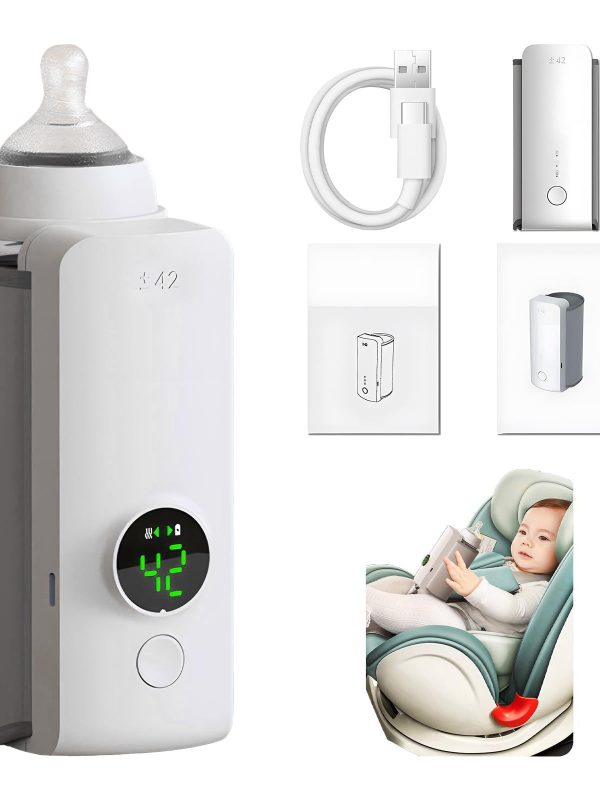 Portable Wireless Rechargeable Baby Bottle Warmer USB Charging And Heating Bag Portable Constant Temperature Milk Warmer Universal Bottle Insulation Sleeve