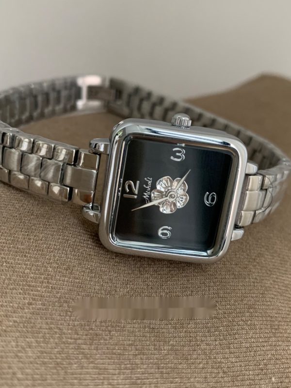 ZUORAN Camellia Steel Chain Square Niche High-grade Elegant Women's Watch