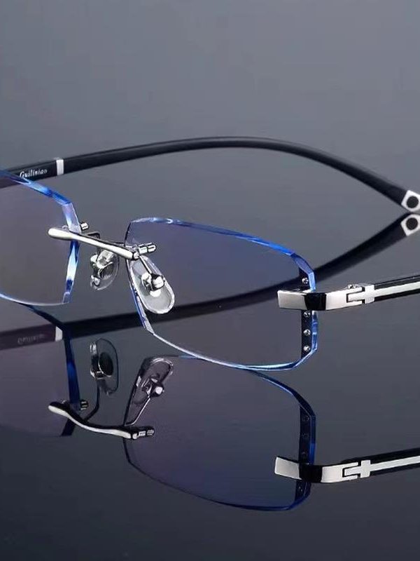 Diamond Rimmed Frameless Reading Glasses