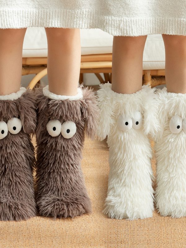 جوارب ثلجية سميكة ومضادة للانزلاق للنساء وأغطية أحذية