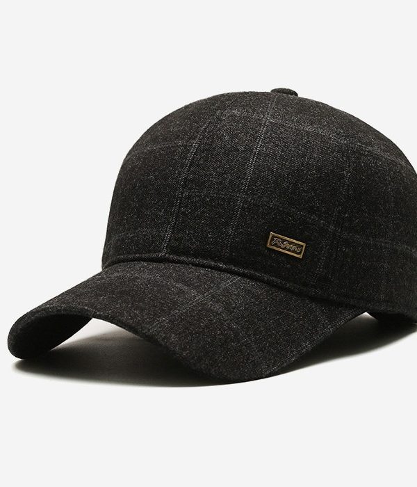 Woolen Hat Middle-aged And Elderly Men's Plaid