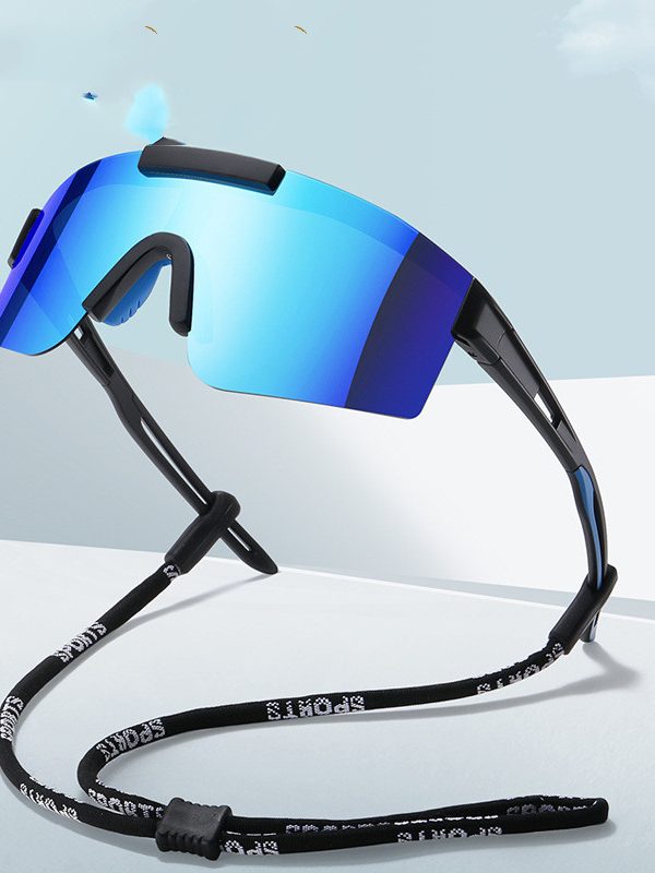 نظارات شمسية عصرية بإطار كبير لركوب الدراجات في الهواء الطلق