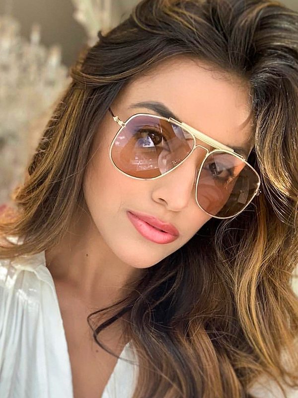 Metal candy color glasses