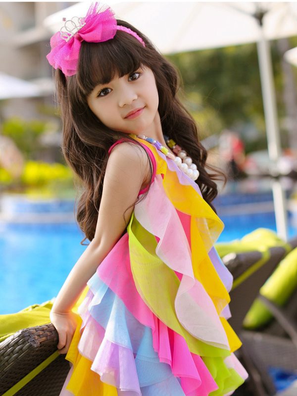Children's Rainbow Beach Skirt