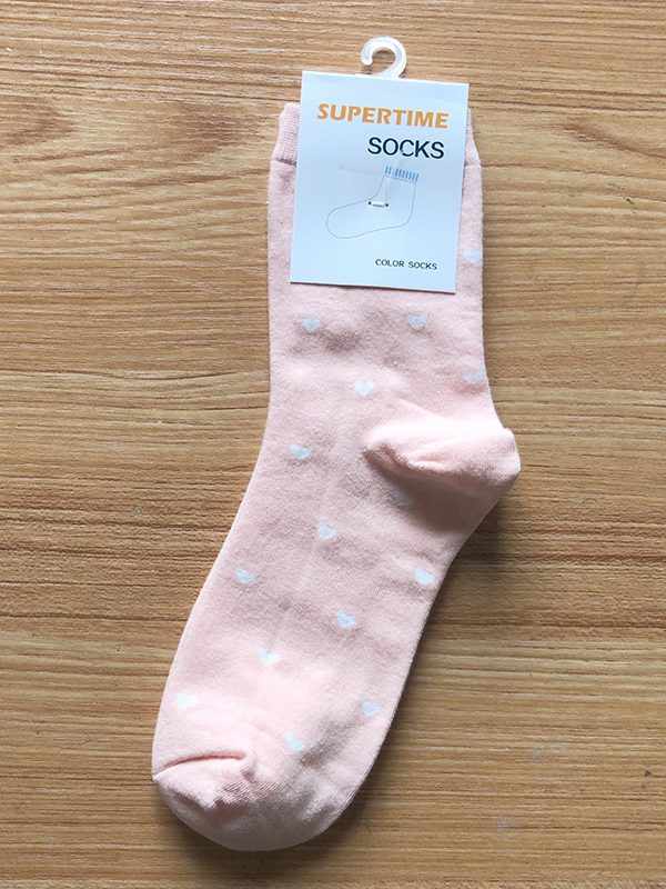 College Style Small Love Cotton Socks