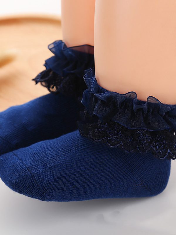 جوارب دانتيل للبنات، جوارب ربيعية وخريفية للأطفال.