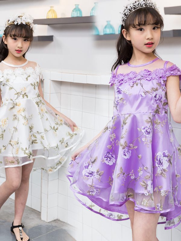 Girls Dress Summer New European And American Dress Princess Dress