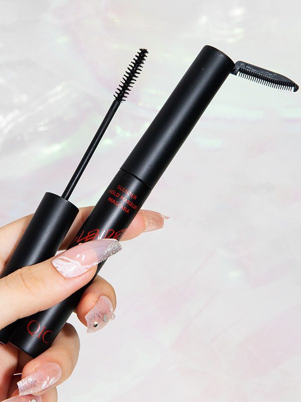 Slim Curling Non Smudging Waterproof Eye Black With Makeup Combs