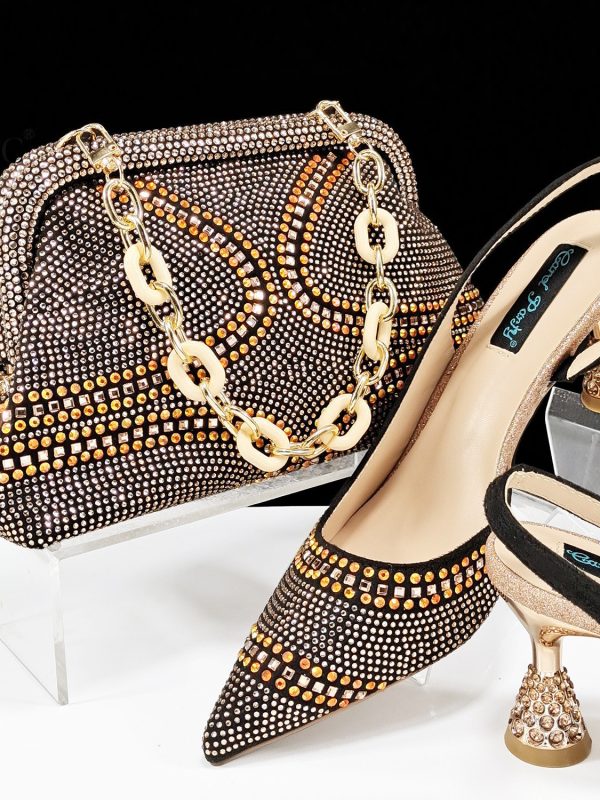 Pointed Toe Women's Shoes And Bags Suit Low-cut