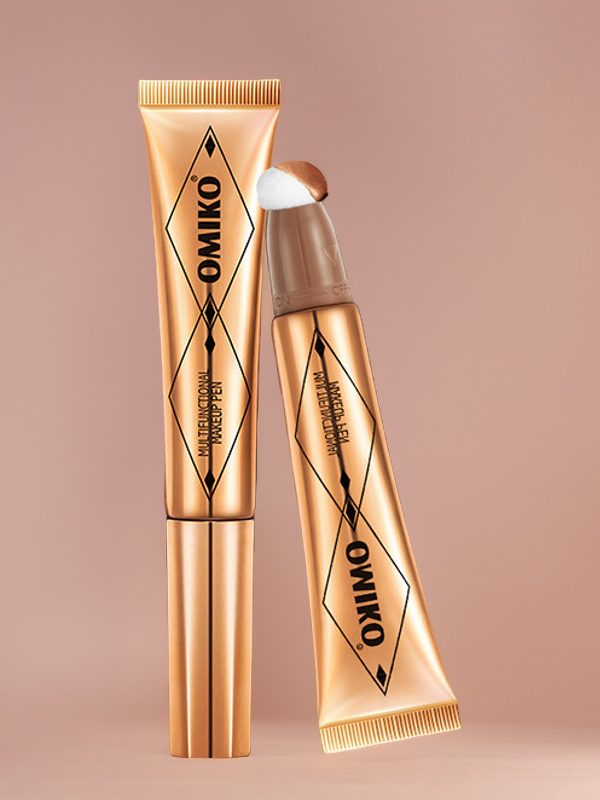 قلم تظليل سائل للمكياج متعدد الوظائف، رفيع ولامع