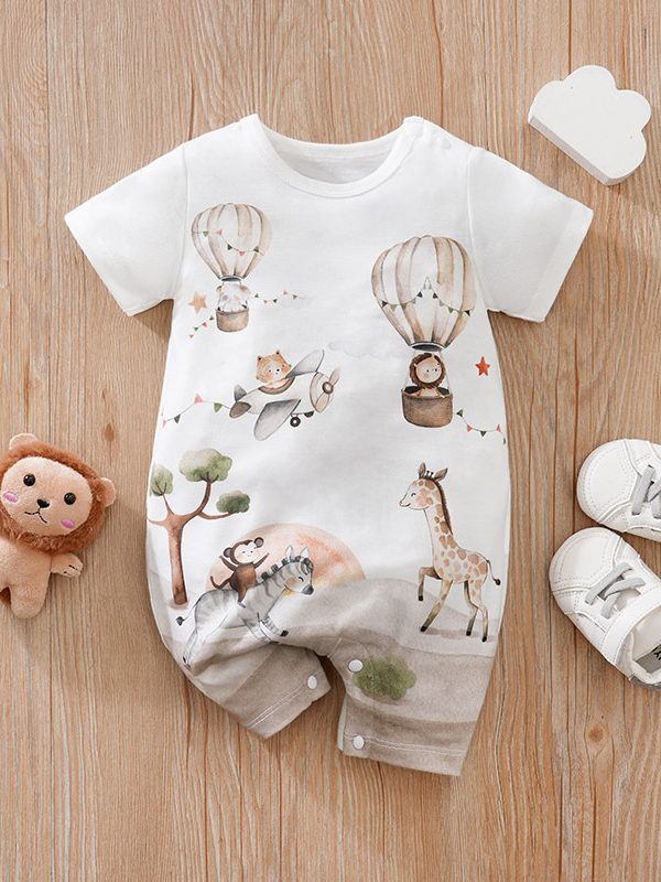 Summer Baby Jumpsuit Romper Thin Short Sleeve Newborn Clothes