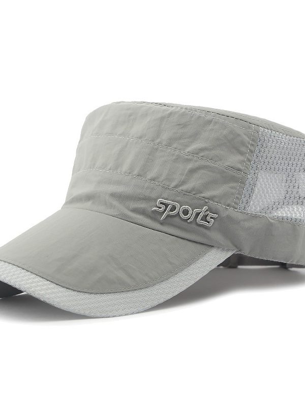 Peaked Cap Summer Mesh Breathable Swimming Sunshade Flat Top Military Cap