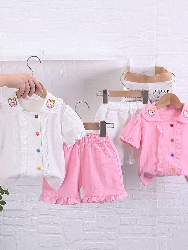 قميص لطيف للأطفال ملابس صيفية قصيرة الأكمام