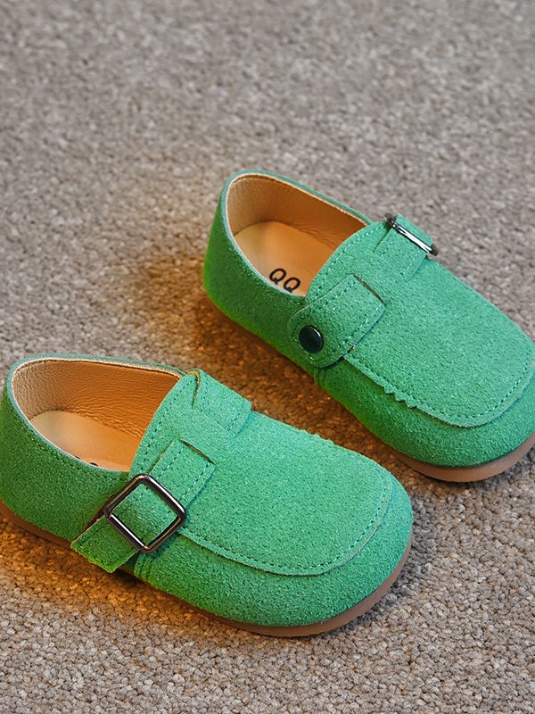 Children's Velcro Shallow Beanie Shoes Girls Daily Western Style Princess Shoes