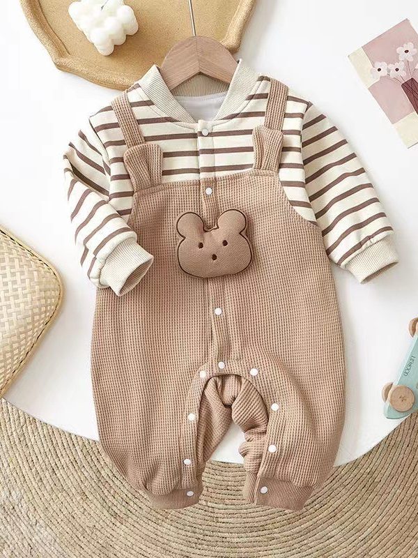 Newborn Infant Clothes Baby Jumpsuits Long Sleeve Super Cute Out One-piece Romper