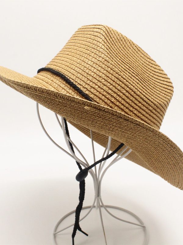 Shade Outdoor Beach Big Brim Cowboy Straw Hat