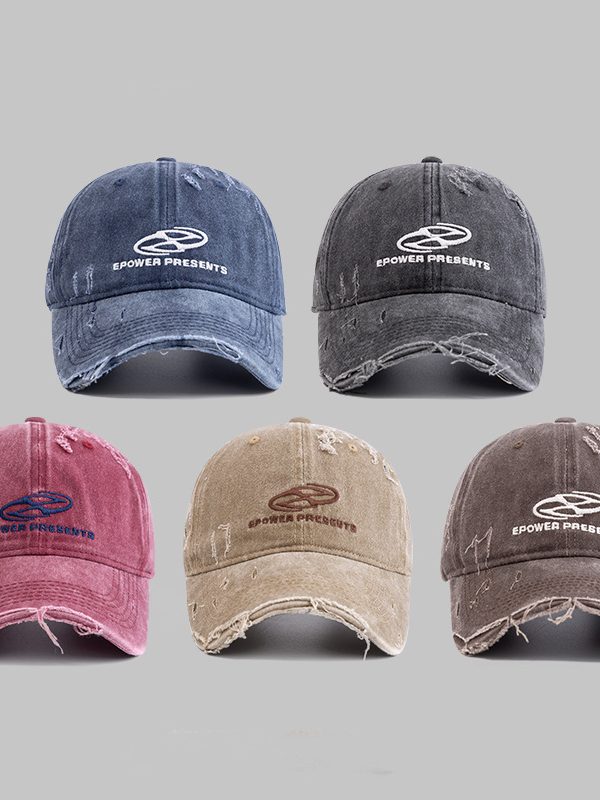 Street Make Old Ripped Denim Baseball Cap