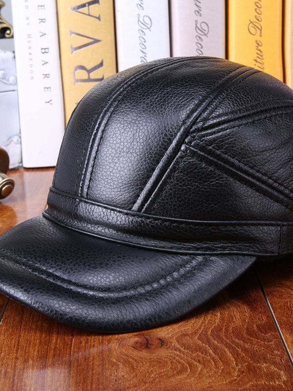 Outdoor Clip Cotton Tape Ear Protection Leather Hat