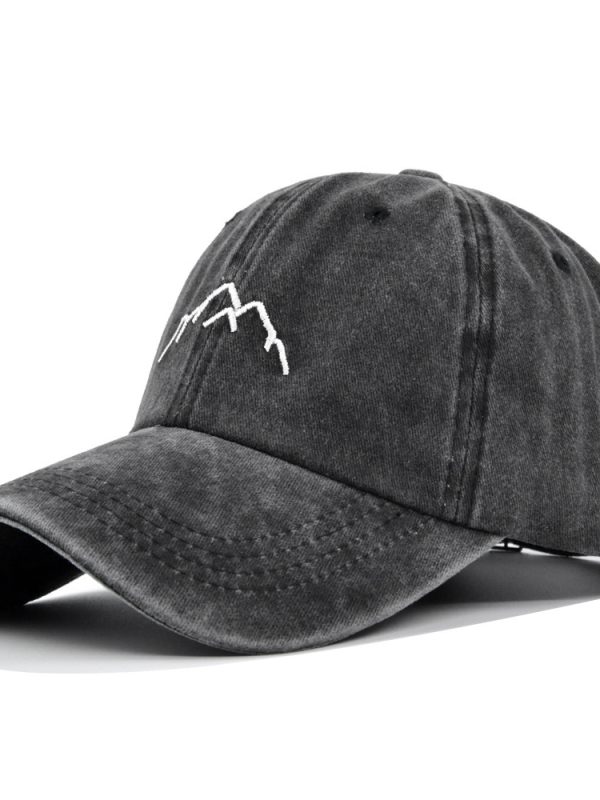 Three-dimensional Embroidery Baseball Mountain Embroidered Peaked Cap Sun Hat Letter Trucker Hat