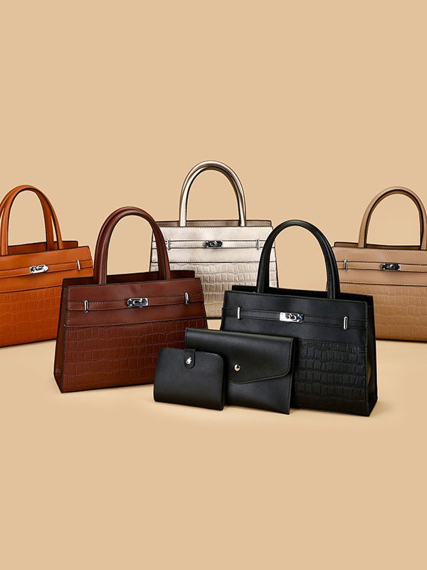 New Stone Pattern Lady Bags Simple Elegant Women's Portable