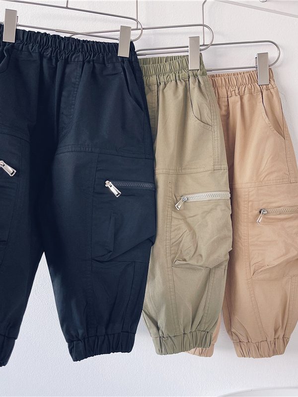 Spring And Autumn Boys' Korean Style Overalls Trousers