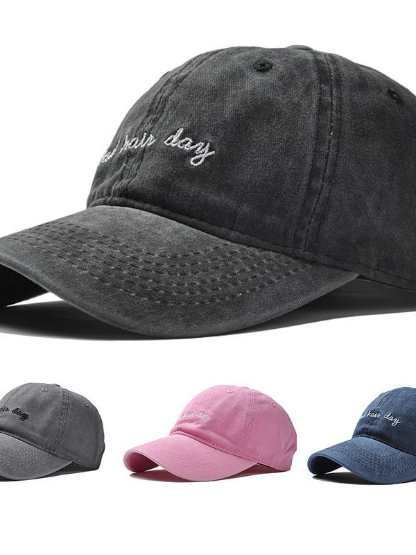 Embroidered Letter Baseball Cap Casual Versatile Couple Outdoor Student's Hat