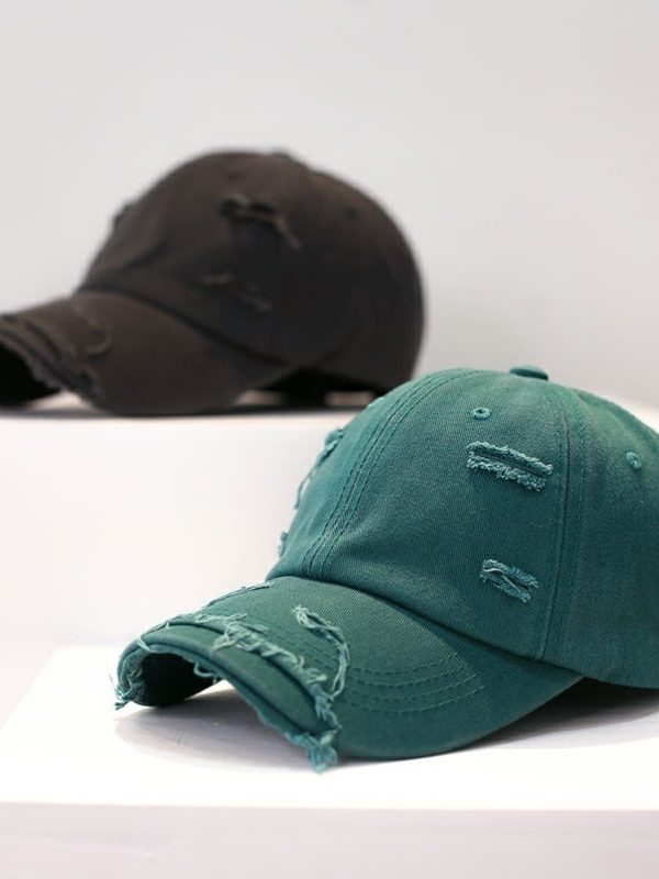 Men's Old Hip Hop Ripped  Baseball Hat