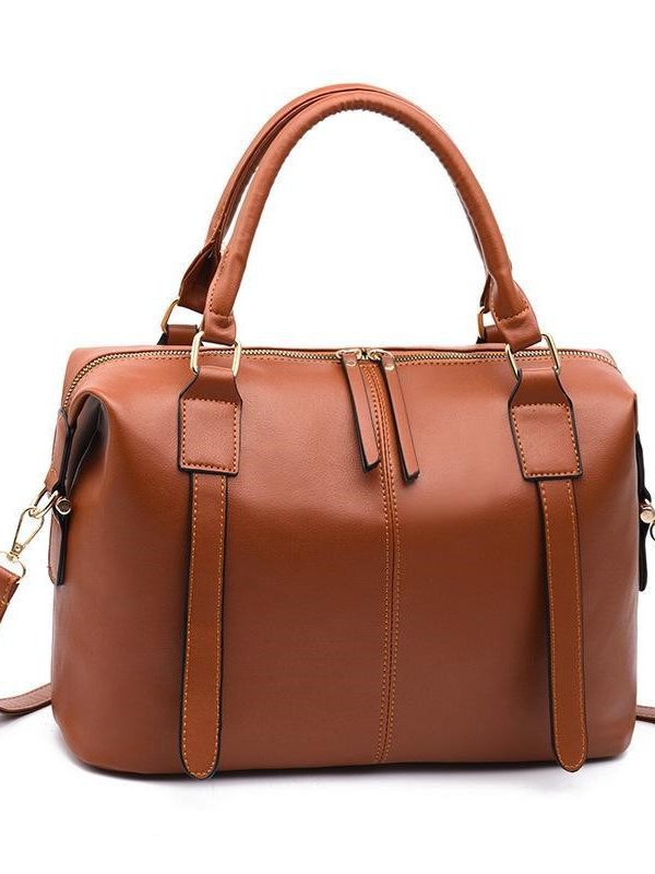 Women Leather Handbag Vintage Bag Shoulder Bags Big Bag