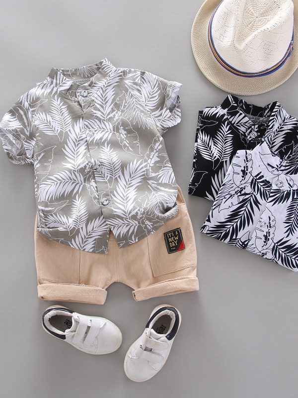 مجموعة ملابس أطفال من قطعتين على الطراز الكوري