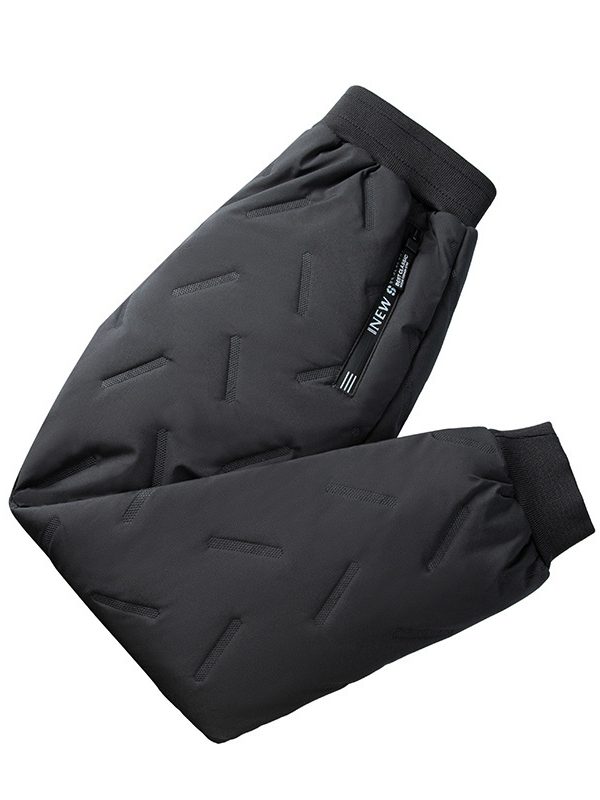 Boys 'fleece And Thickened Cold Proof Warm Bunched Feet Pants