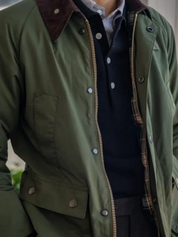 Vintage Safari Corduroy Collar Jacket