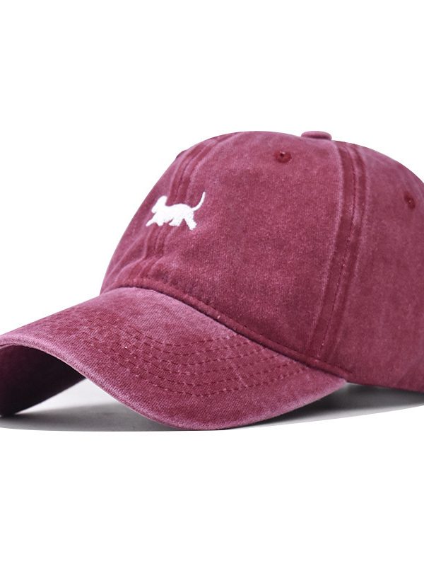 Washed-out Vintage Sun Hat Female Curved Brim Distressed