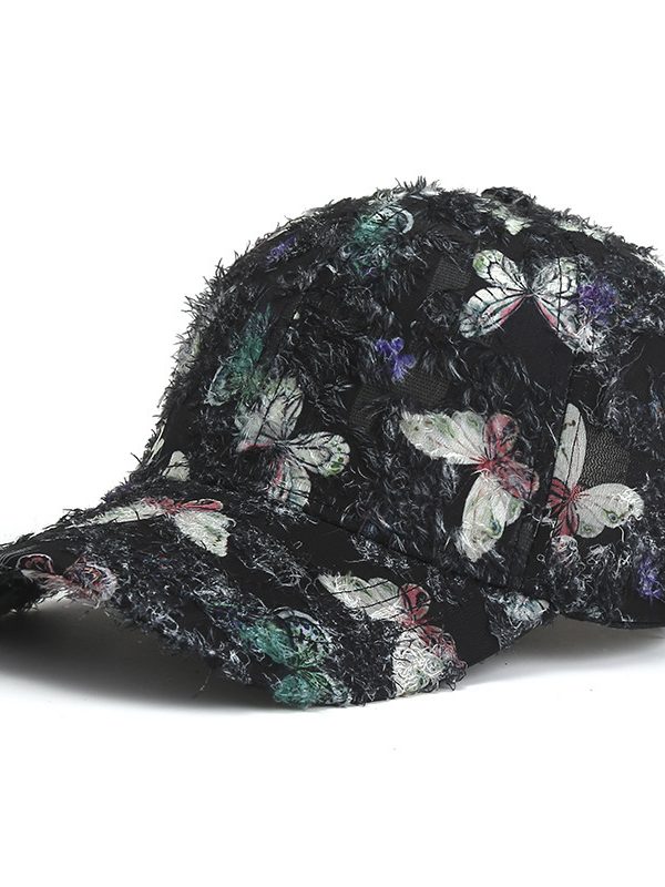 Spring And Summer Korean Fashion Women's Butterfly Baseball Cap