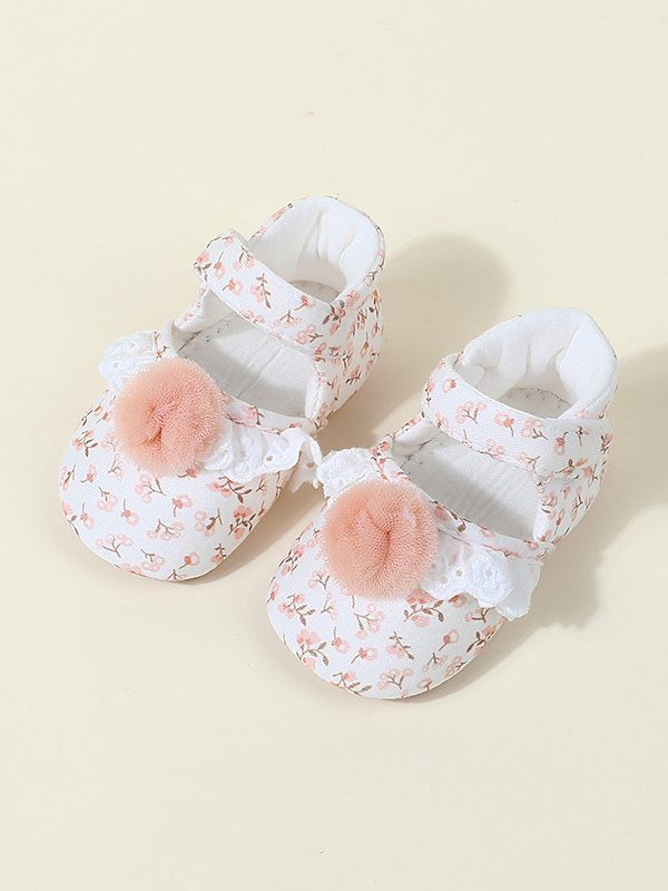 Women's Cotton Floral Princess Shoes Korean Style