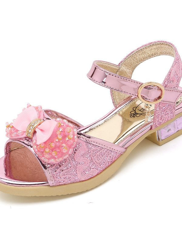 New Children's Shoes Bow Sandals Korean Version