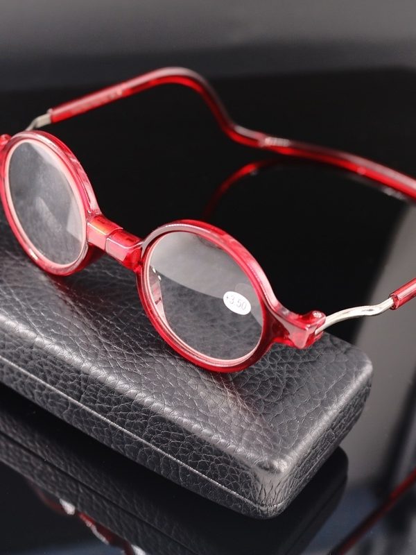 نظارات قراءة خفيفة الوزن بإطار دائري من الراتنج لقصر النظر الشيخوخي