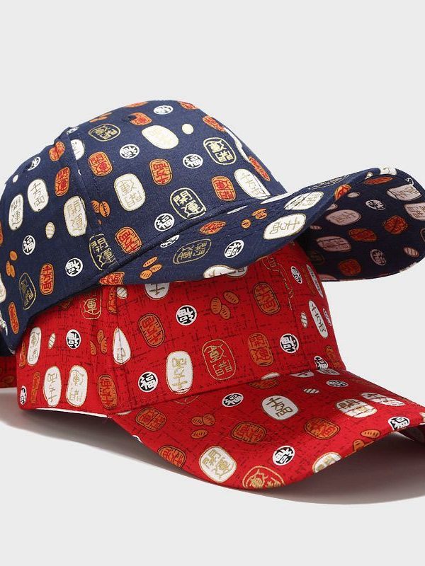 Spring And Summer Baseball Caps For Men And Women Korean Style Floral