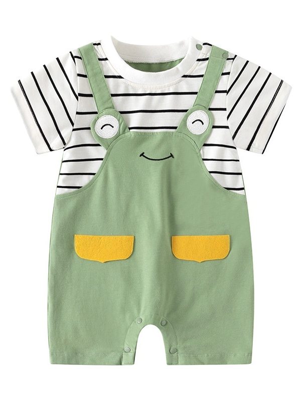 ملابس صيفية لطفل رضيع حديث الولادة