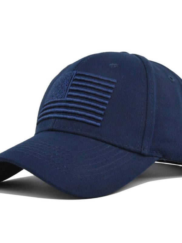 Stereo Embroidered Peaked Cap Hard Top Men's And Women's Hats Sun Hat