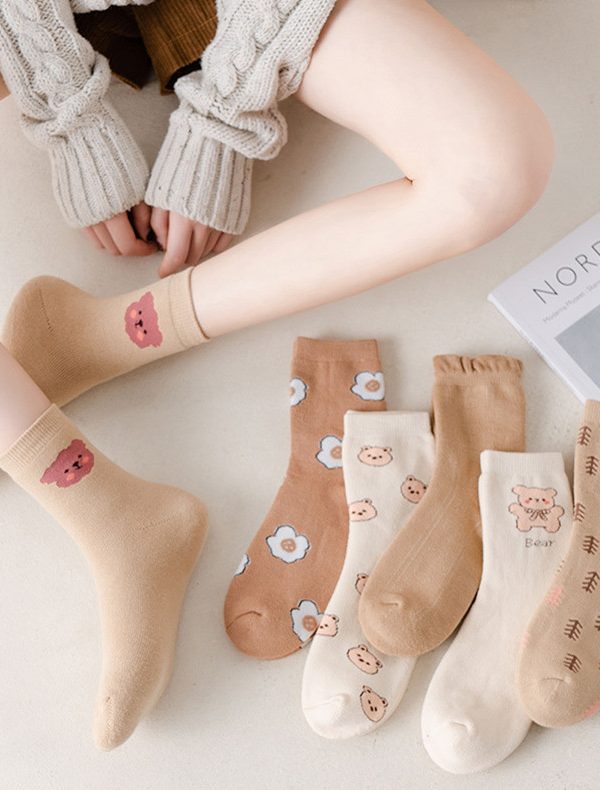 Women's Mid Tube Winter Stockings Spring And Autumn Fleece Terry Sock