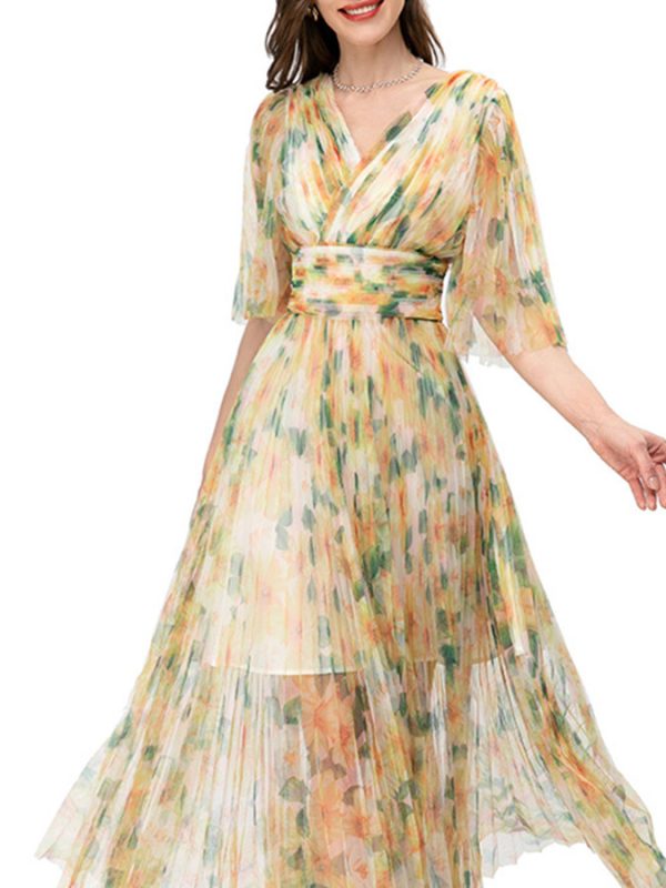 Women's Retro Casual Temperament Printed Dresses