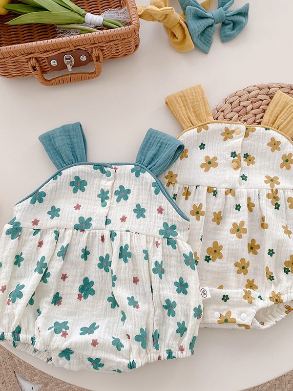 حقيبة أزهار للأطفال ملابس قابلة للتنفس رومبر
