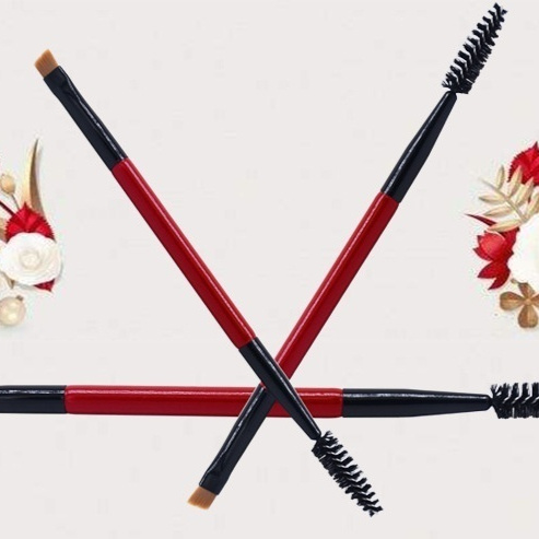 فرشاة الماسكارا 2 في 1 - أدوات مكياج محمولة لمحبي المكياج