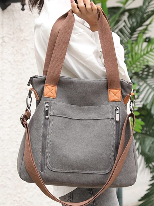 Women Totes All-match Portable Large-capacity Female Canvas Bag Female Casual Shoulder Bags