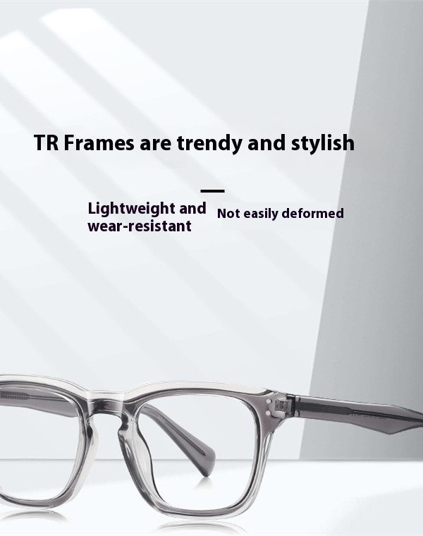 نظارات رجالية بتصميم مربع بسيط على الطراز الكوري