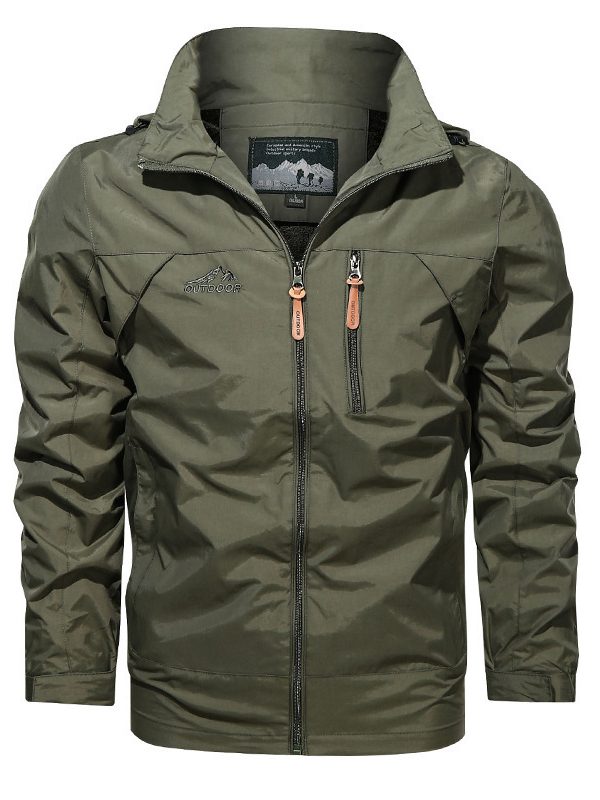 New Style Plus Size Jacket Men's Outdoor Hooded Jackets Men's Jackets