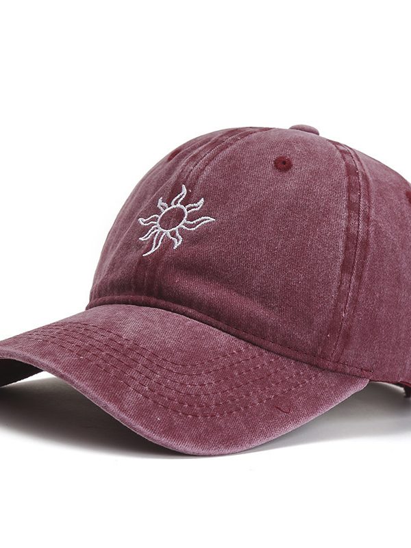 Outdoor Korean Style Fashionable Embroidery Sun Hat All-matching