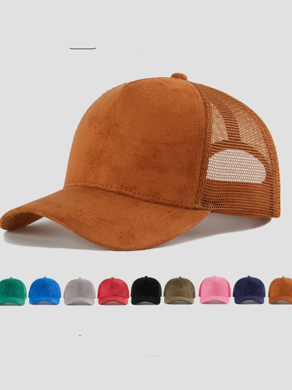 Suede Vintage Men And Women Baseball Cap